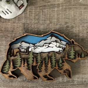 Custom handmade Bear Wilderness Artwork